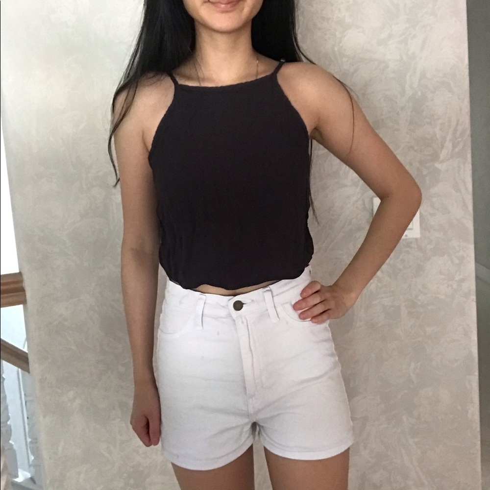 Crop top with cutout sides